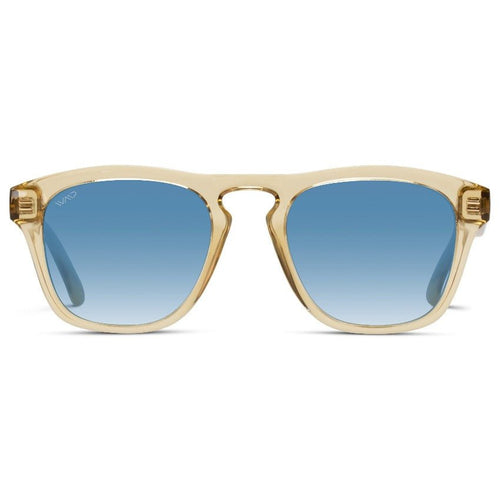 DASH Modern Unisex Sunglasses in Champagne Crystal Blue by WMP Eyewear - PUNCH Watch & Eyewear - WMP Eyewear