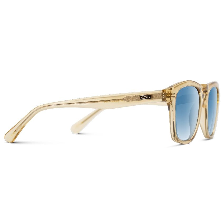 DASH Modern Unisex Sunglasses in Champagne Crystal Blue by WMP Eyewear - PUNCH Watch & Eyewear - WMP Eyewear