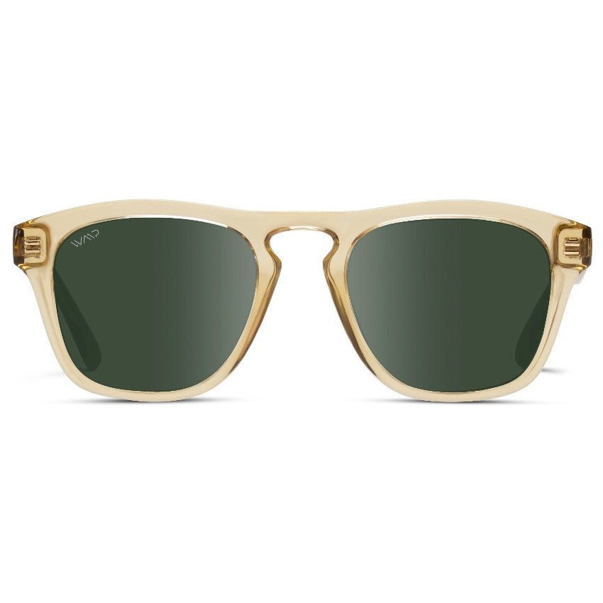 DASH Modern Unisex Sunglasses in Champagne Crystal Green by WMP Eyewear - PUNCH Watch & Eyewear - WMP Eyewear