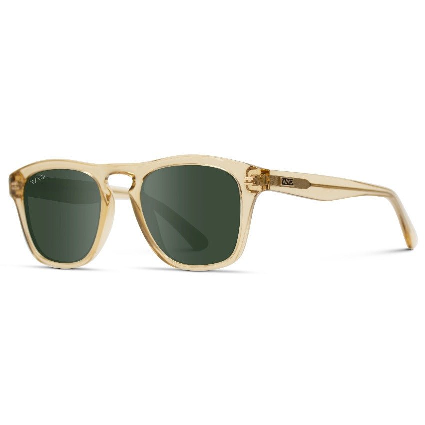 DASH Modern Unisex Sunglasses in Champagne Crystal Green by WMP Eyewear - PUNCH Watch & Eyewear - WMP Eyewear