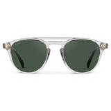EASTON Men's Round Trendy Sunglasses in Clear Gloss by WMP Eyewear