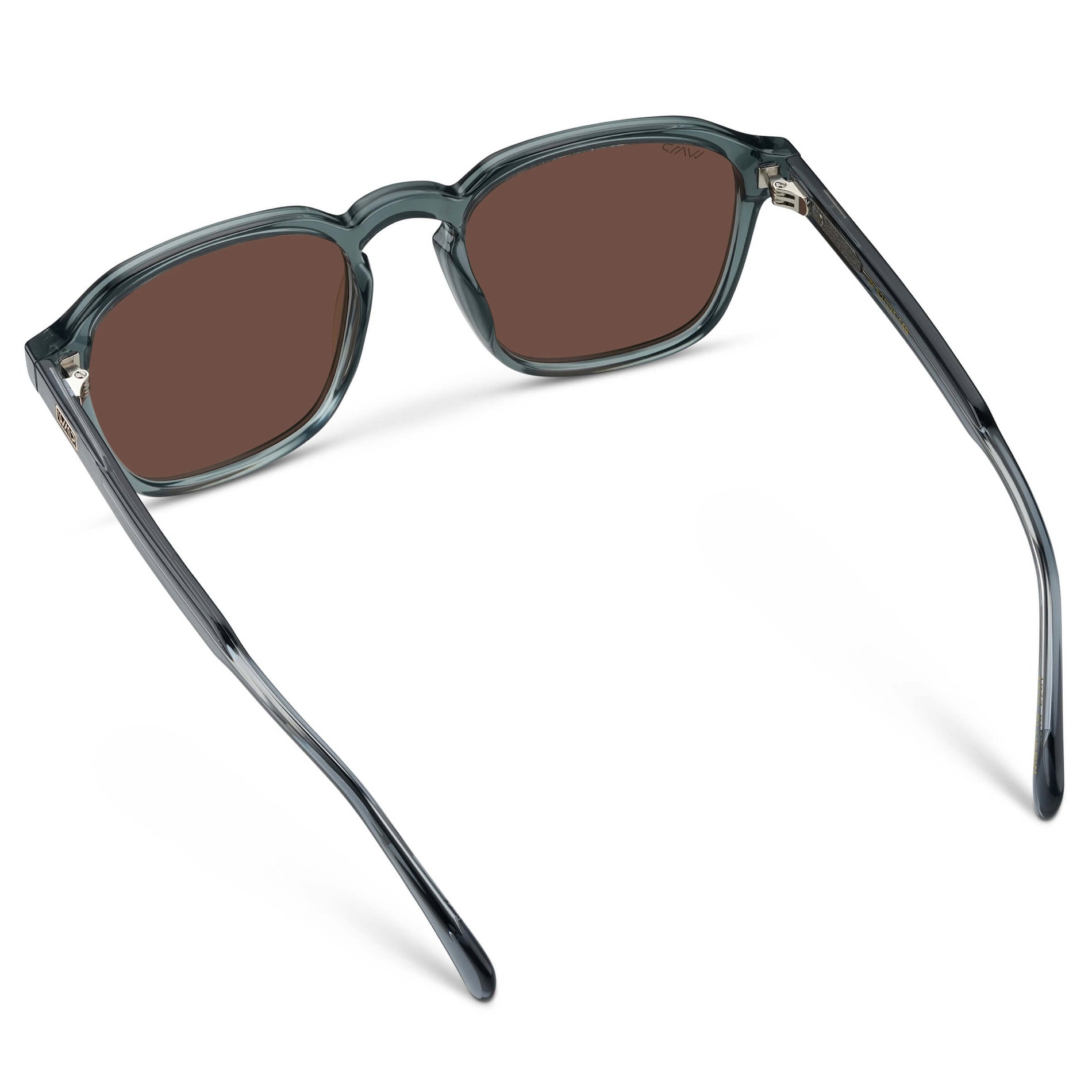 FRANCIS Men's Square Modern Retro Sunglasses in Crystal Stone Blue by WMP Eyewear - PUNCH Watch & Eyewear - WMP Eyewear