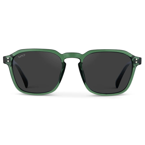 FRANCIS Men's Square Modern Retro Sunglasses in Emerald Green by WMP Eyewear - PUNCH Watch & Eyewear - WMP Eyewear
