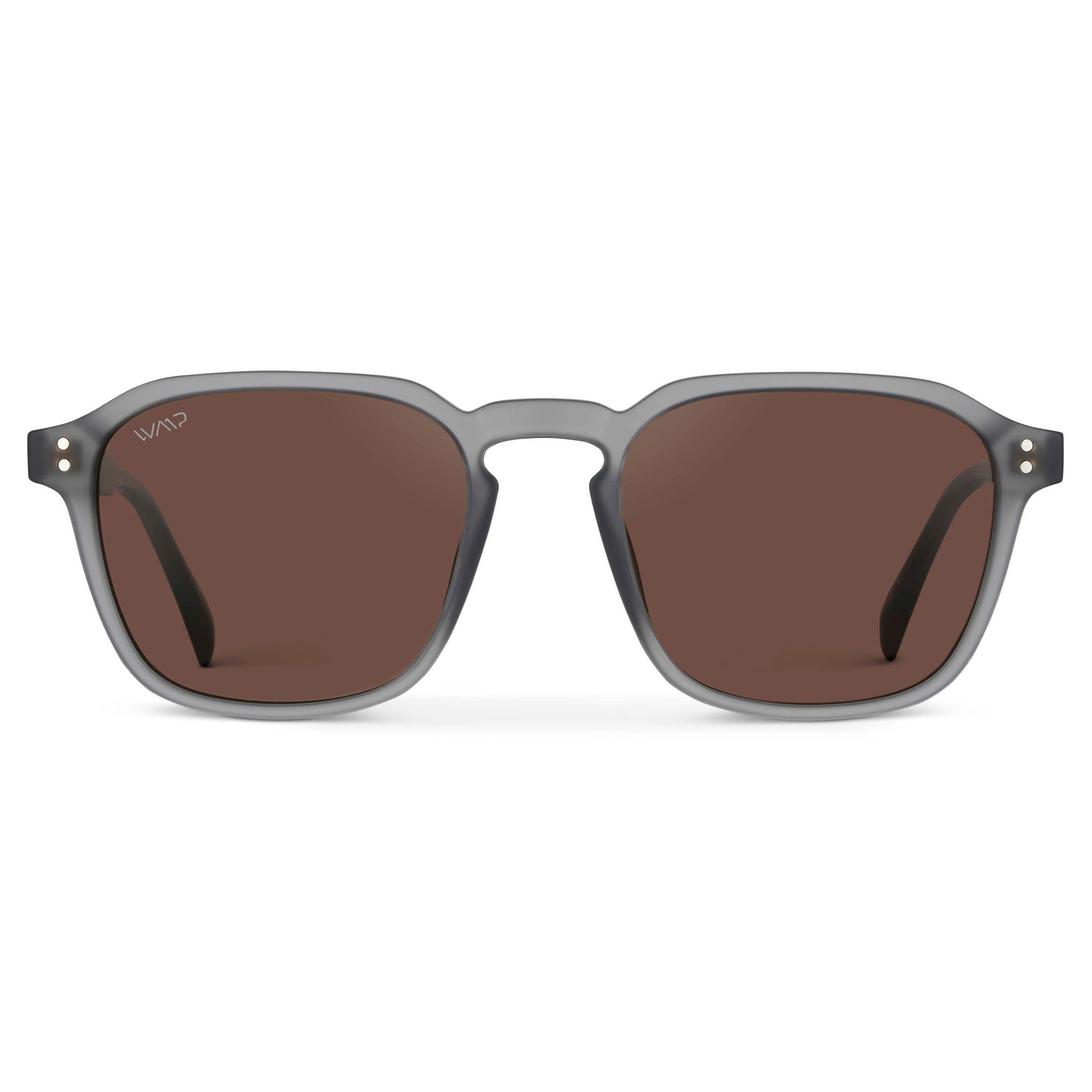 FRANCIS Men's Square Modern Retro Sunglasses in Moonrock Grey by WMP Eyewear - PUNCH Watch & Eyewear - WMP Eyewear