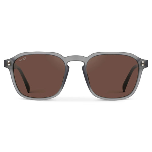 FRANCIS Men's Square Modern Retro Sunglasses in Moonrock Grey by WMP Eyewear - PUNCH Watch & Eyewear - WMP Eyewear