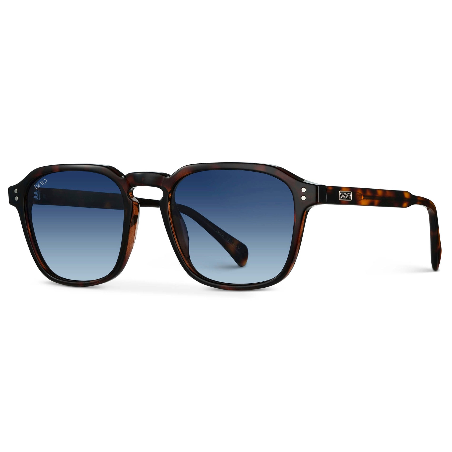 FRANCIS Men's Square Modern Retro Sunglasses in Brown Tortoise by WMP Eyewear - PUNCH Watch & Eyewear - WMP Eyewear