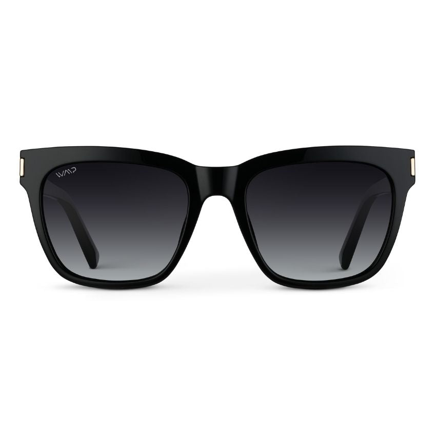 DAKOTA Thick Framed Women's Sunglasses in Black by WMP Eyewear - Punch Watch Design 