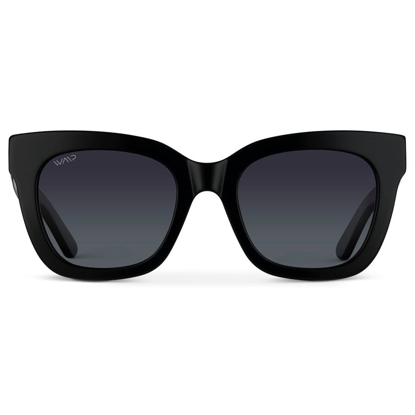 STORMI Cat Eye Women's Sunglasses in Glossy Black by WMP Eyewear - PUNCH Watch & Eyewear - WMP Eyewear