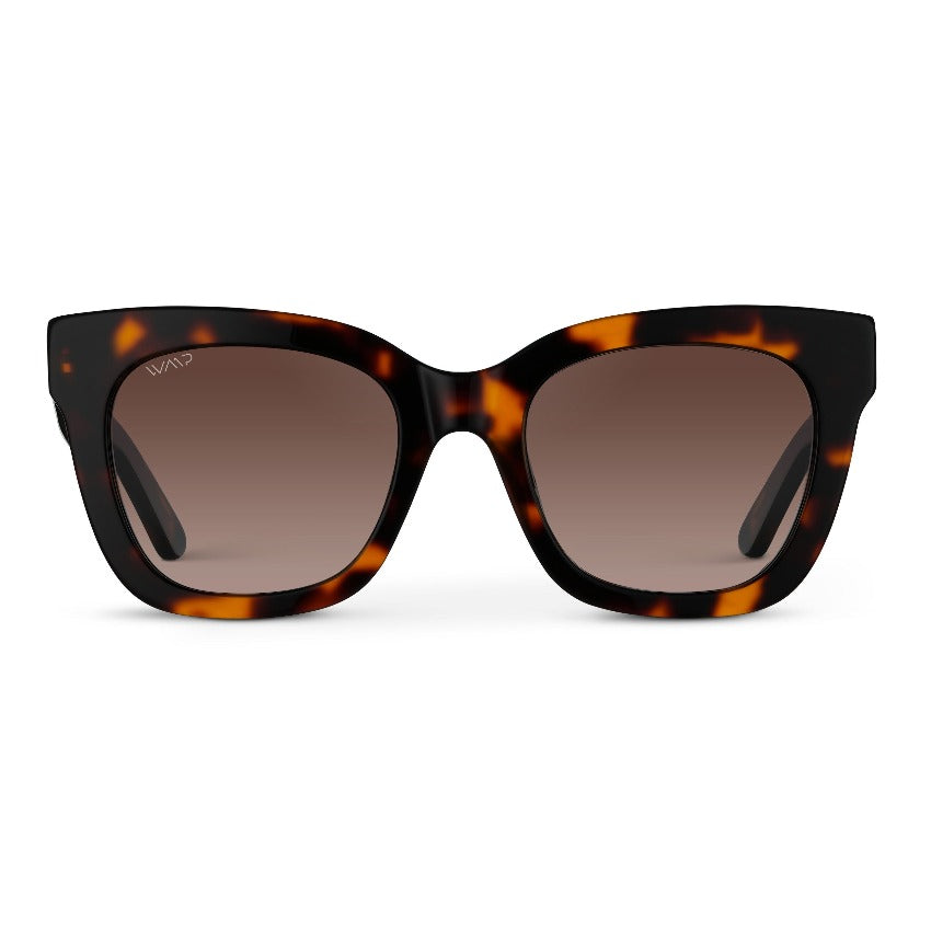 STORMI Cat Eye Women's Sunglasses in Tortoise Brown by WMP Eyewear - Punch Watch Design 