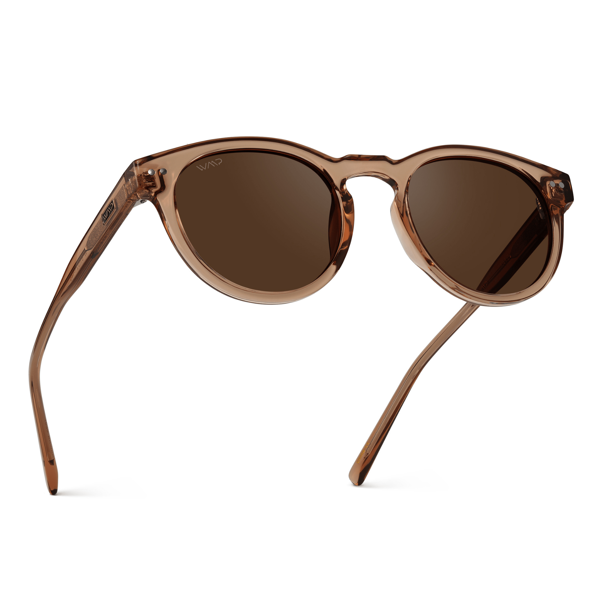 TATE Retro Round Unisex Sunglasses in Light Crystal Brown by WMP Eyewear - PUNCH Watch & Eyewear - WMP Eyewear