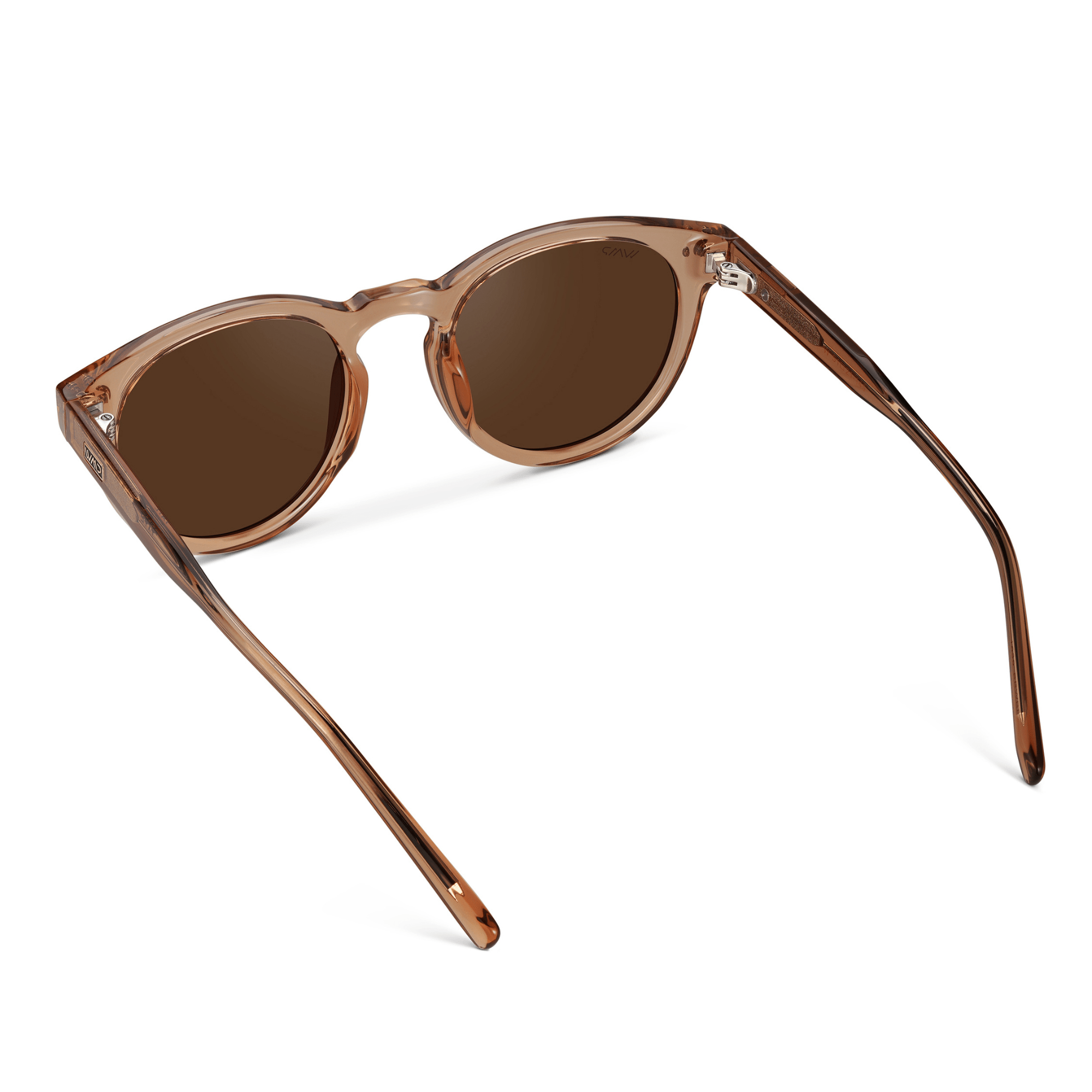 TATE Retro Round Unisex Sunglasses in Light Crystal Brown by WMP Eyewear - PUNCH Watch & Eyewear - WMP Eyewear