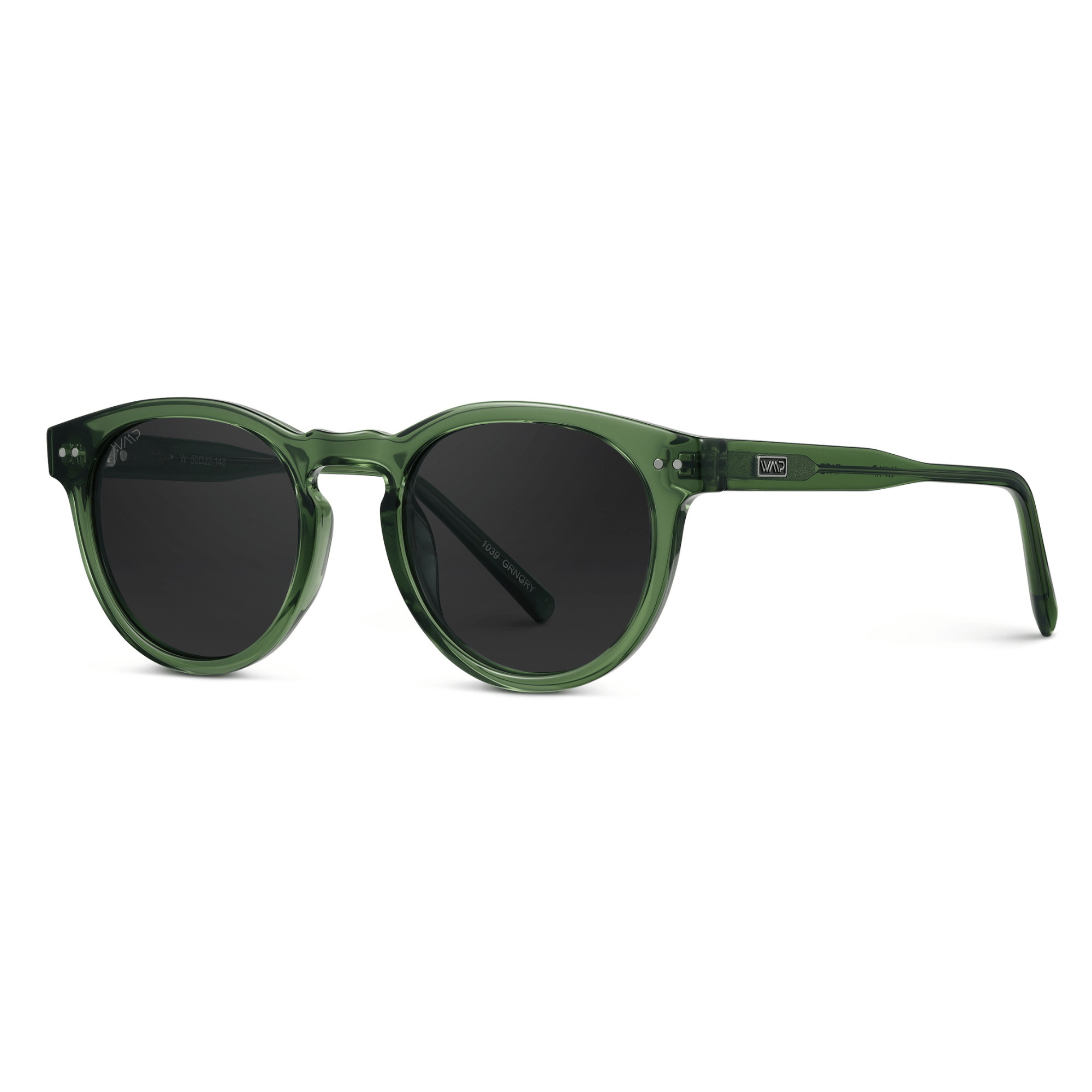 TATE Retro Round Unisex Sunglasses in Emerald Green by WMP Eyewear - PUNCH Watch & Eyewear - WMP Eyewear