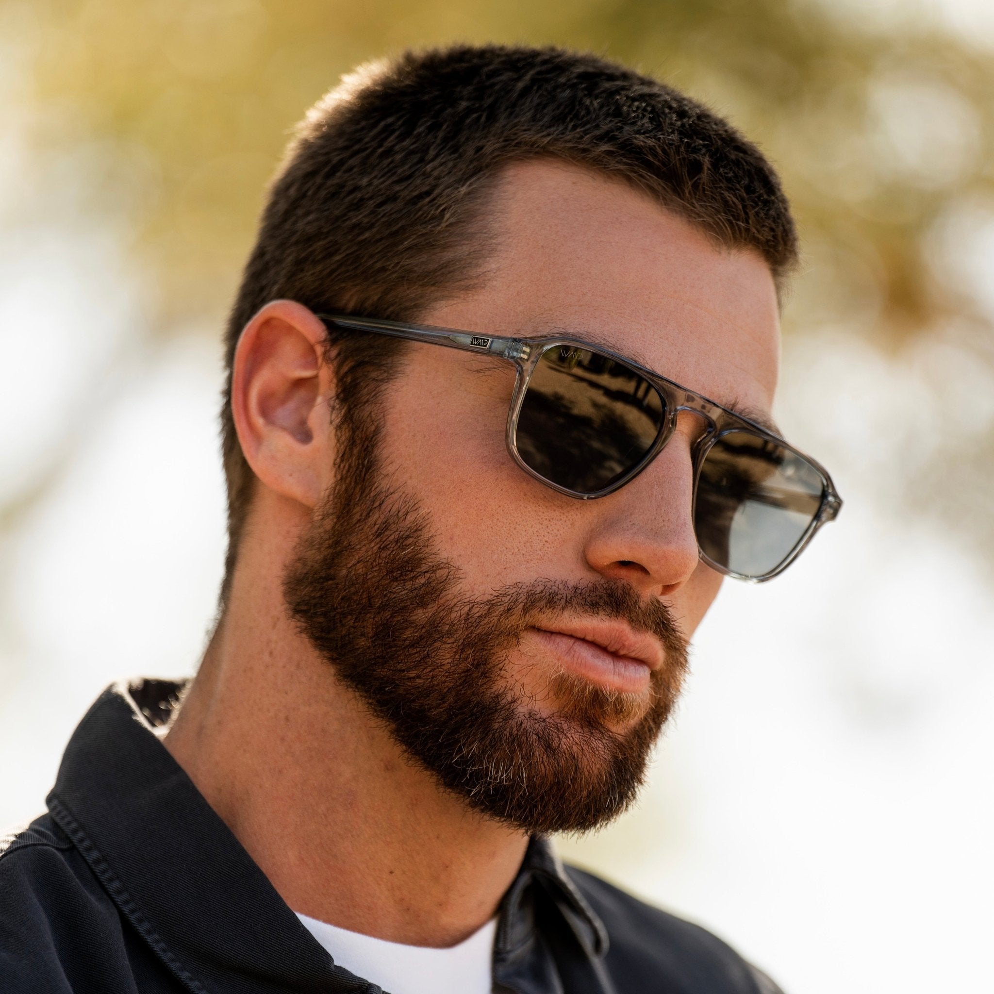 EMERSON Unisex Square Aviator Sunglasses in Denim Blue by WMP Eyewear - PUNCH Watch & Eyewear - WMP Eyewear