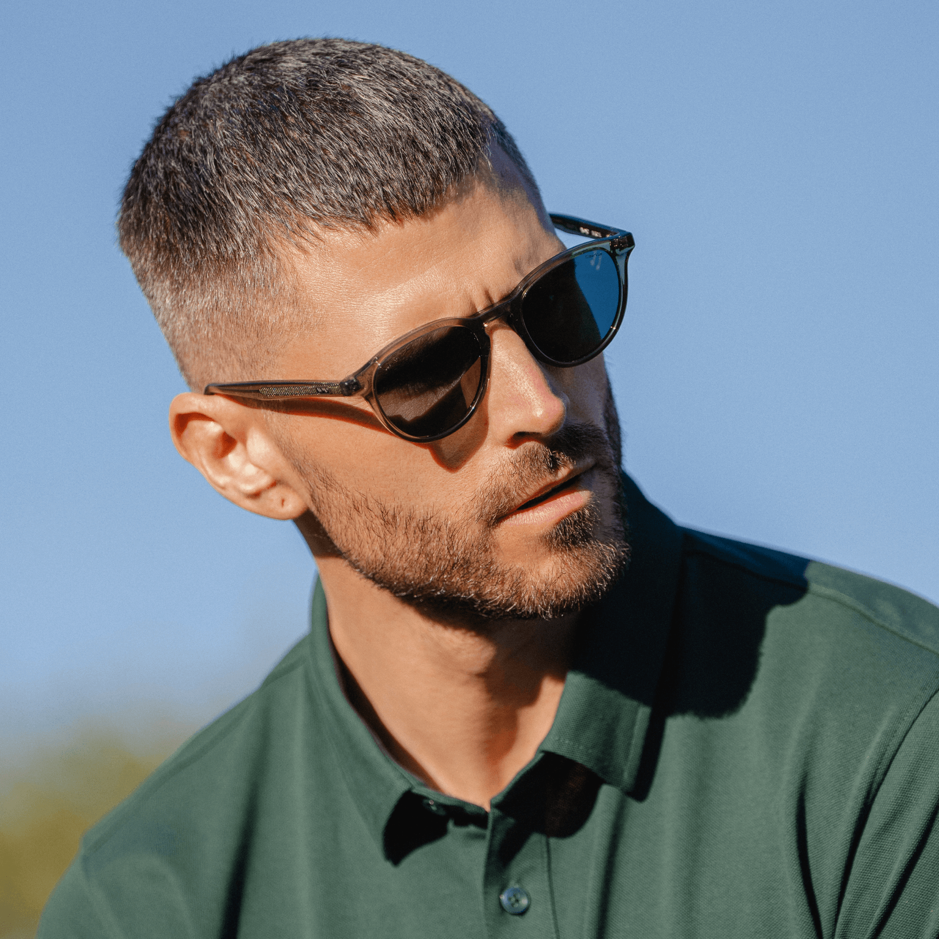 BIRDIE Men's Golf Special Edition Sunglasses in Crystal Agave by WMP Eyewear - PUNCH Watch & Eyewear - WMP Eyewear