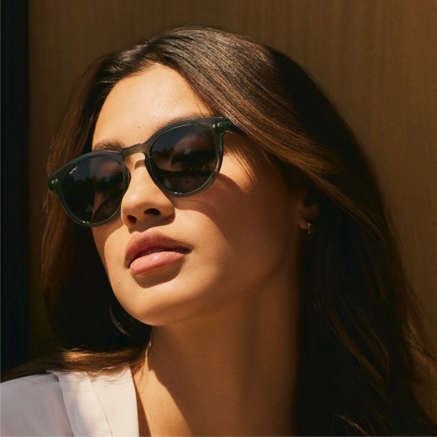 TATE Retro Round Unisex Sunglasses in Emerald Green by WMP Eyewear - PUNCH Watch & Eyewear - WMP Eyewear