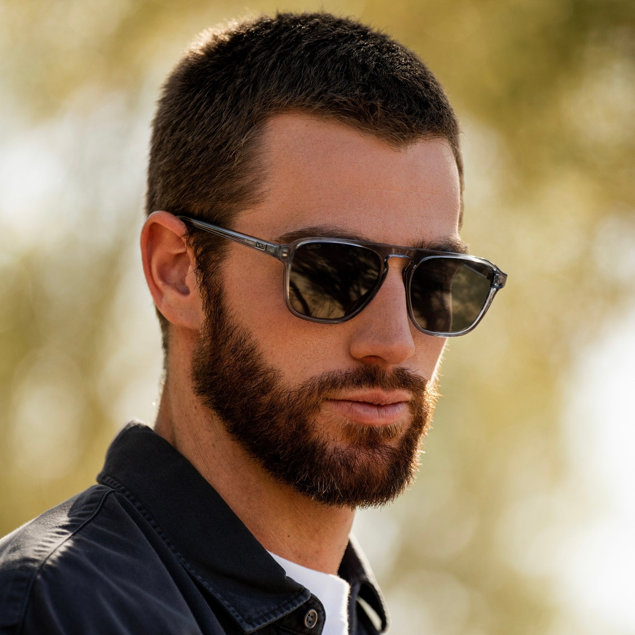 EMERSON Unisex Square Aviator Sunglasses in Denim Blue by WMP Eyewear - PUNCH Watch & Eyewear - WMP Eyewear