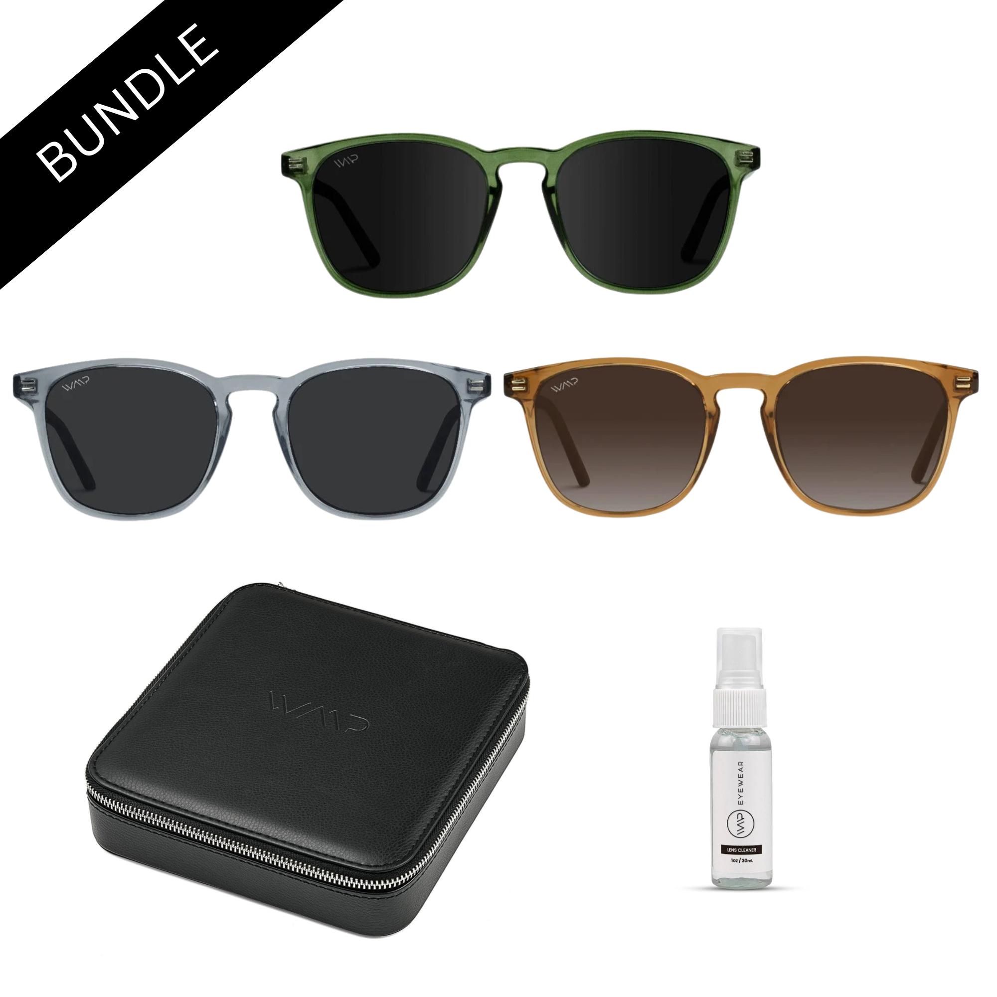THE NICK KIT Sunglasses Bundle by WMP Eyewear - Punch Watch Design 