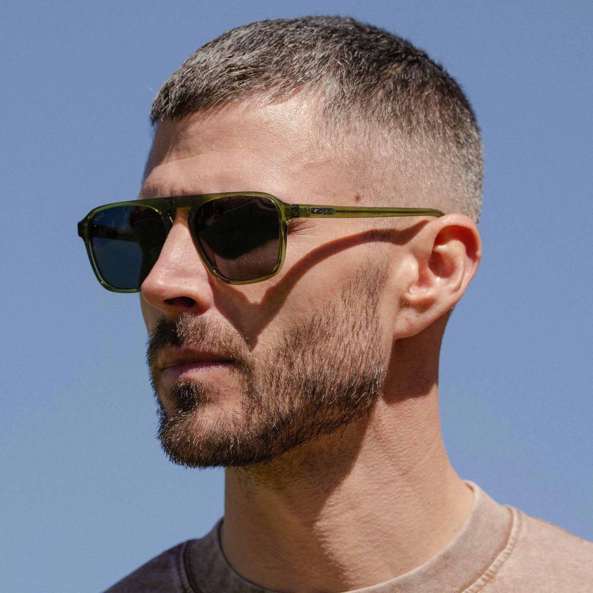 EMERSON Unisex Square Aviator Sunglasses in Saguaro Green by WMP Eyewear - PUNCH Watch & Eyewear - WMP Eyewear