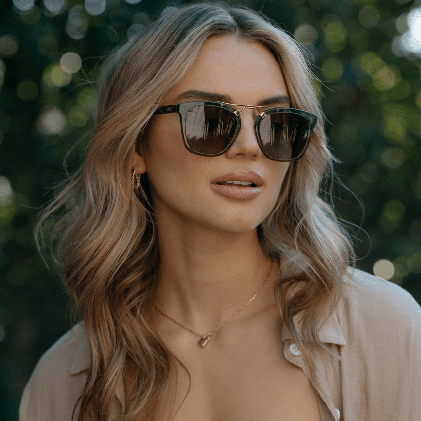 DEMI Oversized Women's Sunglasses in Desert Sage by WMP Eyewear - PUNCH Watch & Eyewear - WMP Eyewear