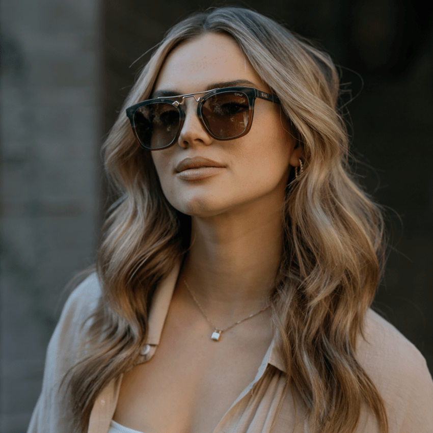 DEMI Oversized Women's Sunglasses in Desert Sage by WMP Eyewear - PUNCH Watch & Eyewear - WMP Eyewear
