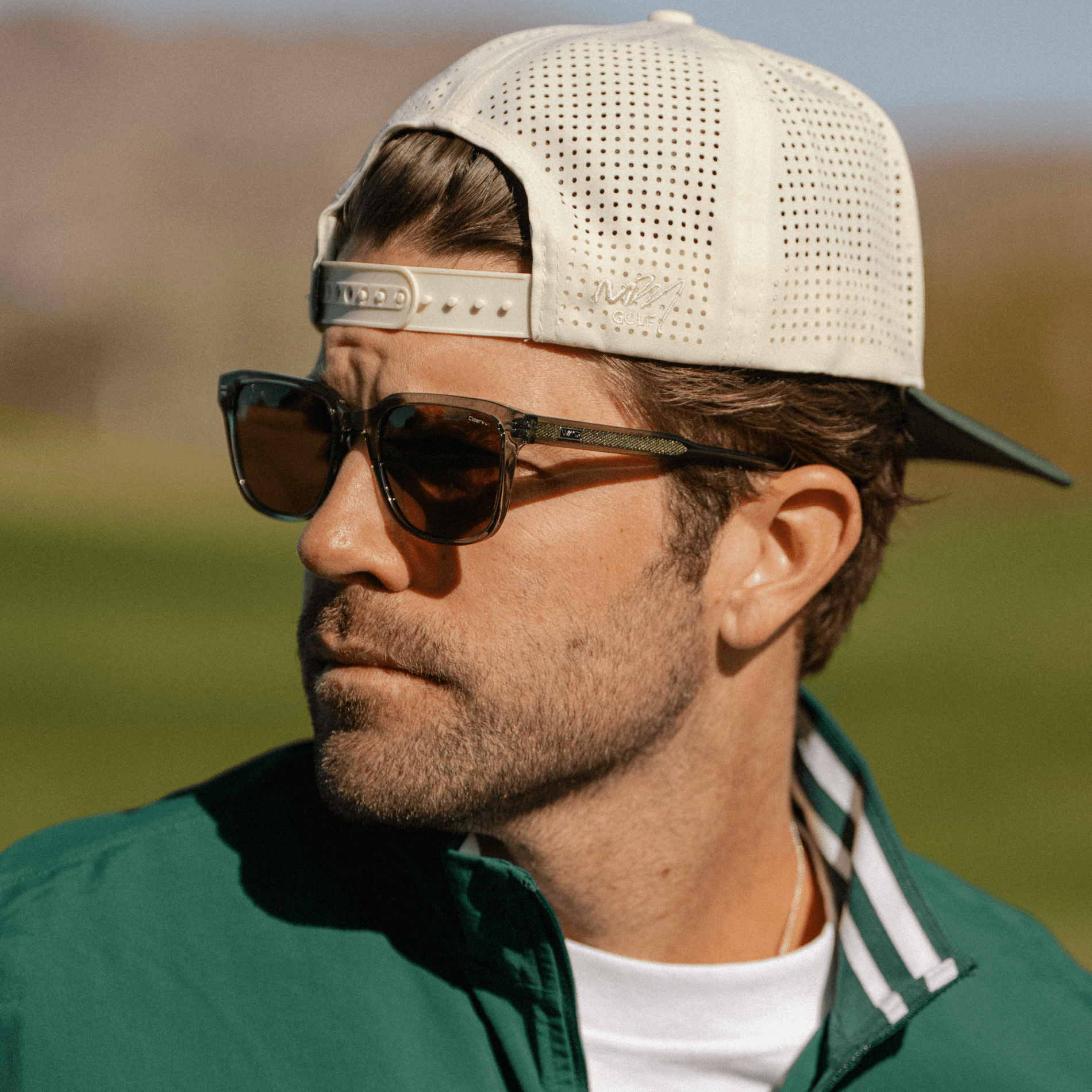 WOODS Men's Golf Special Edition Sunglasses in Crystal Agave by WMP Eyewear - PUNCH Watch & Eyewear - WMP Eyewear