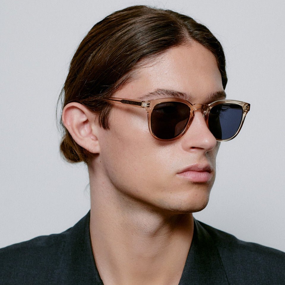 A.KJÆRBEDE (AKJAERBEDE) Bate Sunglasses | Champagne Square Frame - PUNCH Watch & Eyewear - A.KJÆRBEDE