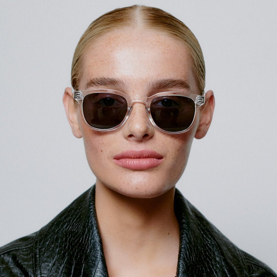 A.KJÆRBEDE (AKJAERBEDE) Bate Sunglasses | Crystal Transparent Square Frame - PUNCH Watch & Eyewear - A.KJÆRBEDE