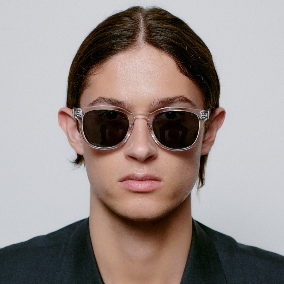 A.KJÆRBEDE (AKJAERBEDE) Bate Sunglasses | Crystal Transparent Square Frame - PUNCH Watch & Eyewear - A.KJÆRBEDE