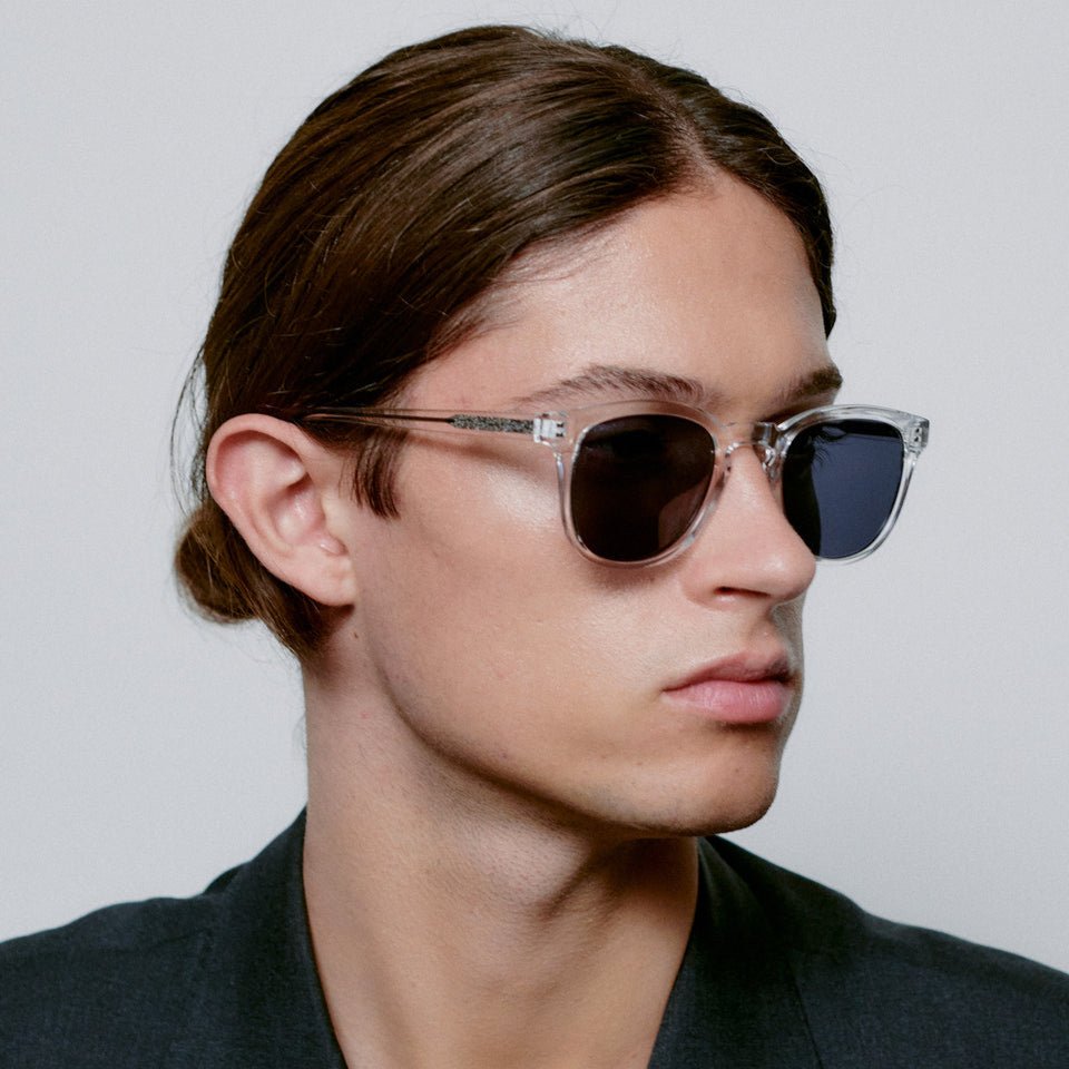 A.KJÆRBEDE (AKJAERBEDE) Bate Sunglasses | Crystal Transparent Square Frame - PUNCH Watch & Eyewear - A.KJÆRBEDE