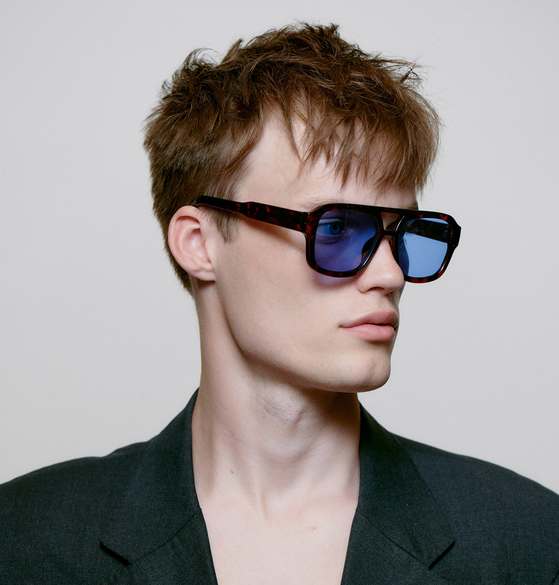 A.KJÆRBEDE KAYA Sunglasses l Demi Tortoise, Blue Lens - PUNCH Watch & Eyewear - A.KJÆRBEDE