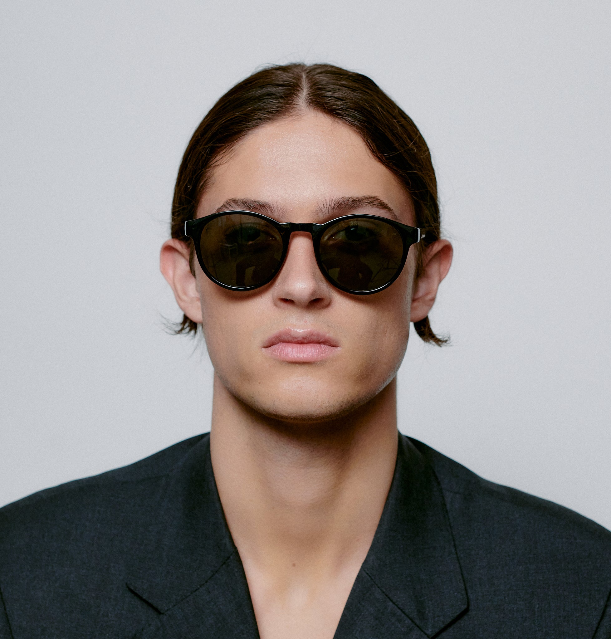 A.KJÆRBEDE (AKJAERBEDE) Marvin Sunglasses | Black Round Frame - PUNCH Watch & Eyewear - A.KJÆRBEDE