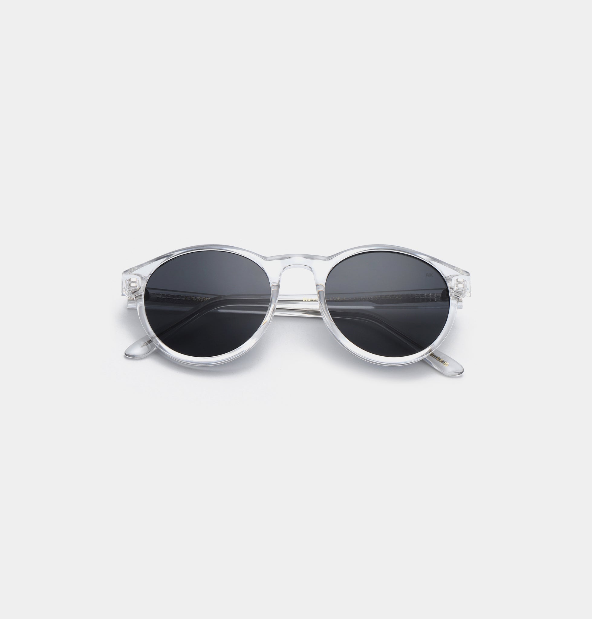 A.KJÆRBEDE (AKJAERBEDE) Marvin Sunglasses | Crystal Round Frame - PUNCH Watch & Eyewear - A.KJÆRBEDE
