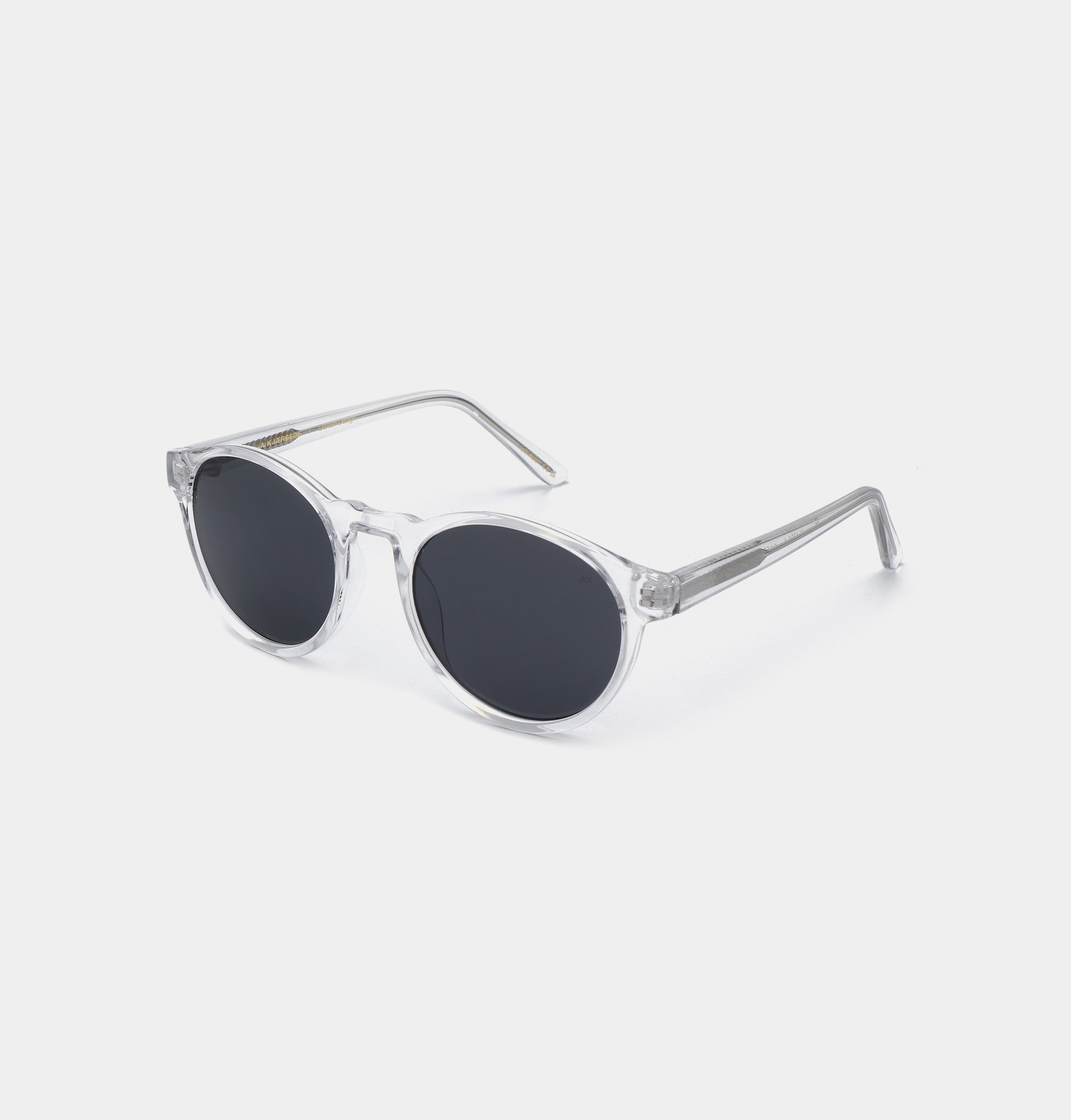 A.KJÆRBEDE (AKJAERBEDE) Marvin Sunglasses | Crystal Round Frame - PUNCH Watch & Eyewear - A.KJÆRBEDE