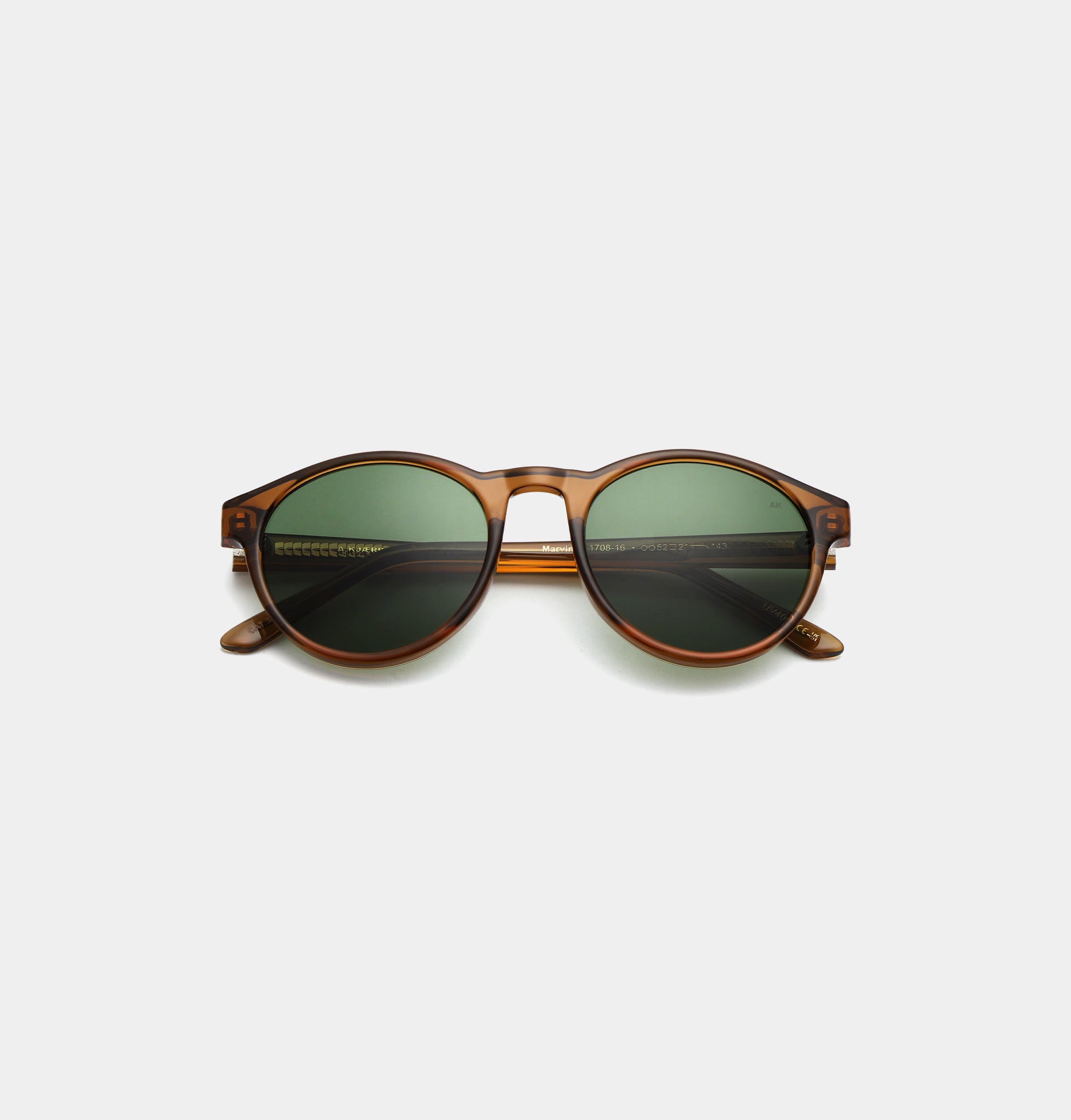 A.KJÆRBEDE (AKJAERBEDE) Marvin Sunglasses | Smoke Transparent Round Frame - PUNCH Watch & Eyewear - A.KJÆRBEDE