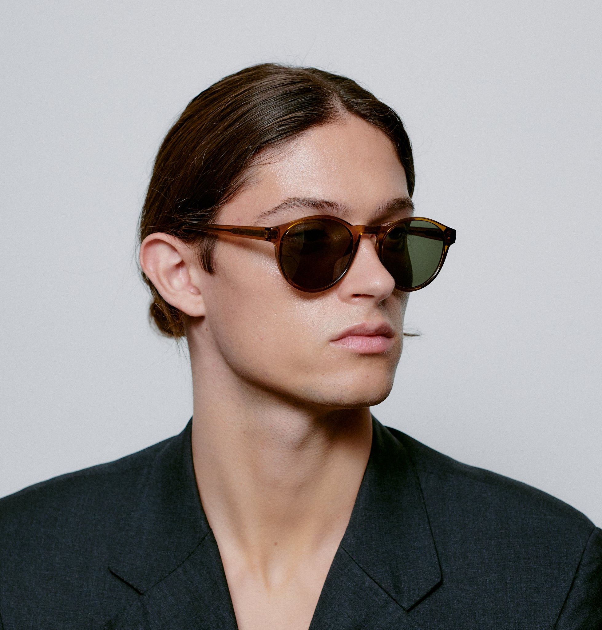 A.KJÆRBEDE (AKJAERBEDE) Marvin Sunglasses | Smoke Transparent Round Frame - PUNCH Watch & Eyewear - A.KJÆRBEDE