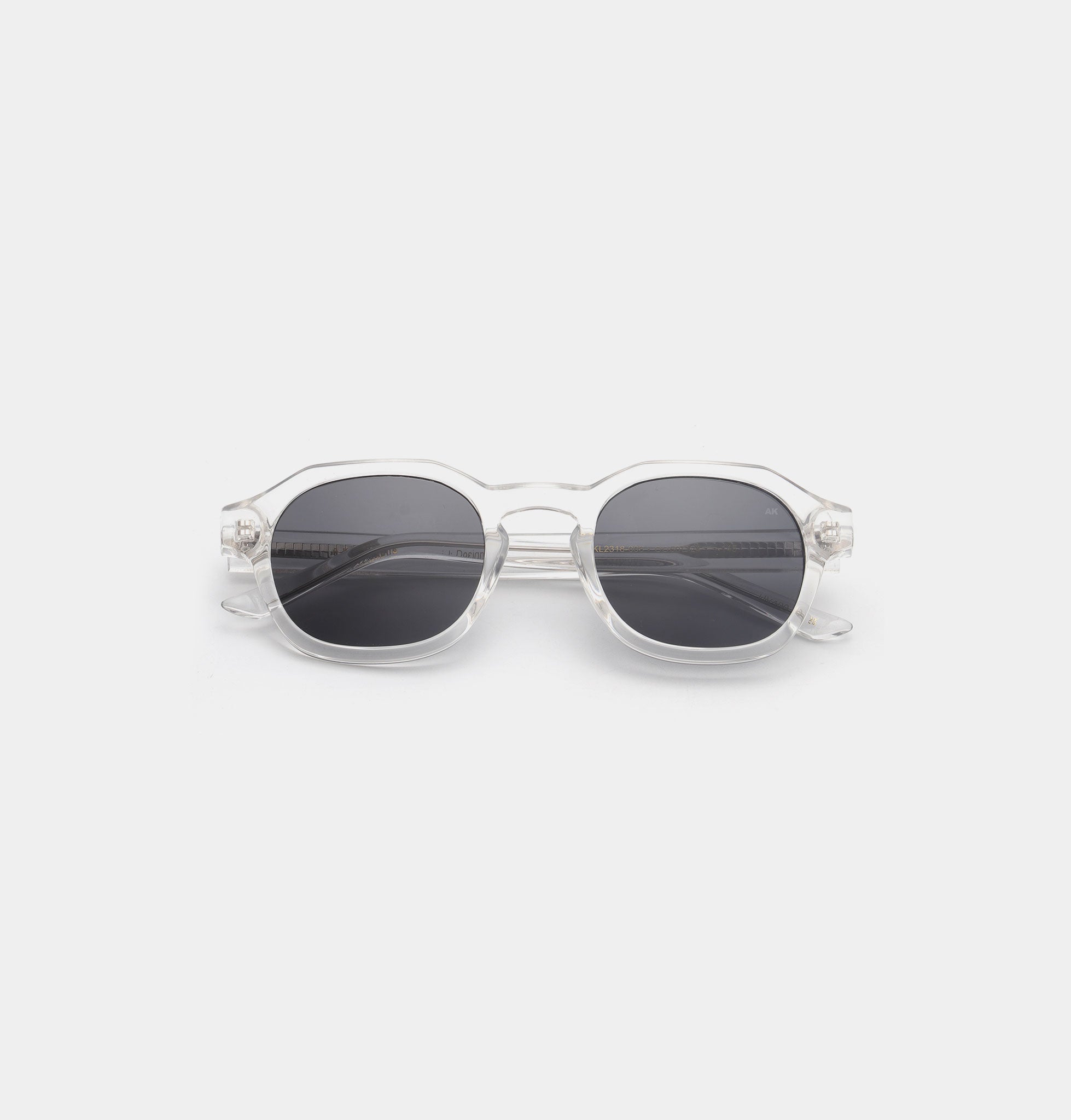 A.KJÆRBEDE (AKJAERBEDE) Zan Sunglasses | Crystal Frame, Grey Lens - PUNCH Watch & Eyewear - A.KJÆRBEDE