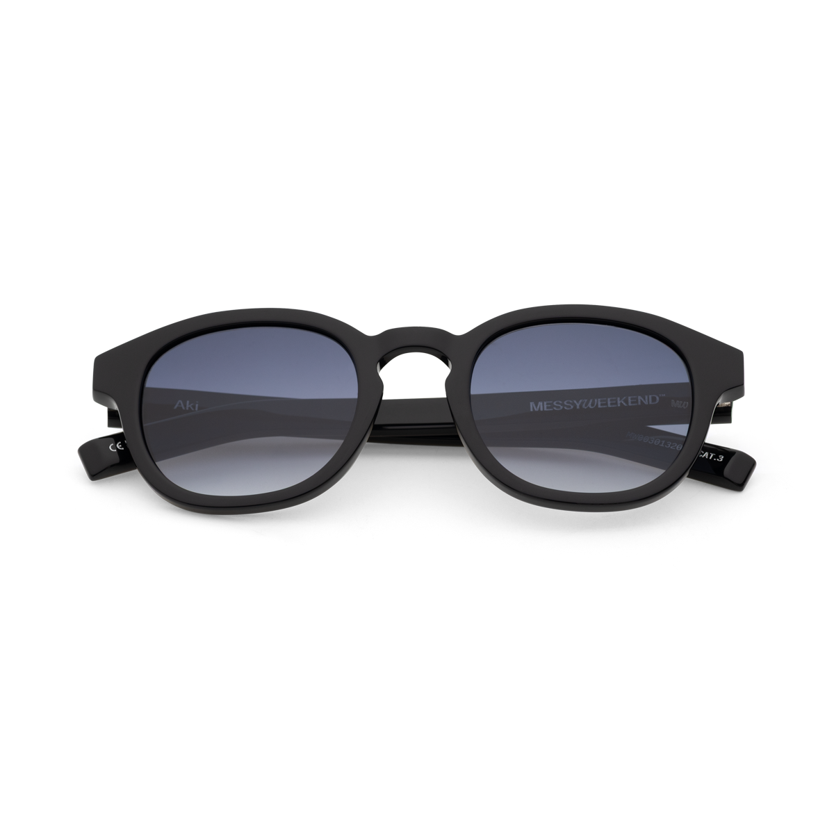AKi Black Deep Blue Gradient Sunglasses fmr Bille by Messy Weekend