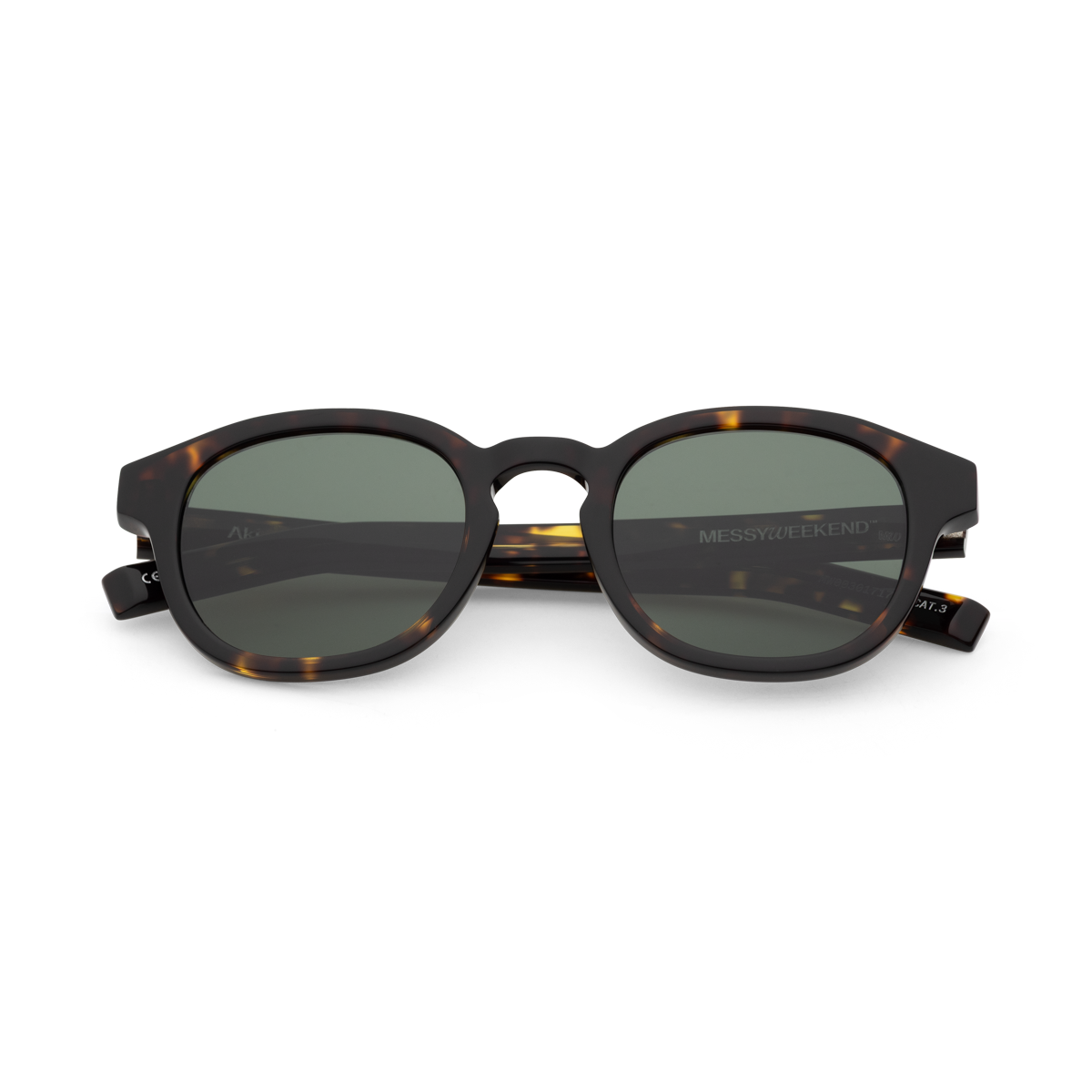 AKi Dark Havana Deep Green Sunglasses fmr Bille by Messy Weekend