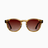 Round Polarised Sunglasses - TrueVivid Alba l Crystal Brown