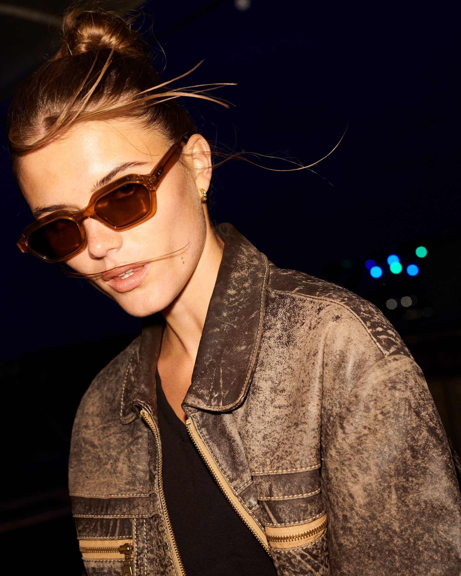 ANTHONY Coffee Brown Sunglasses by Messy Weekend | Punch