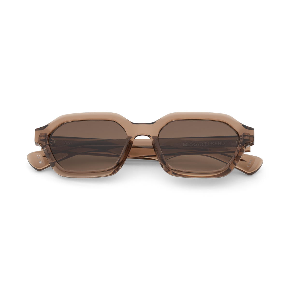 ARO Terra Deep Brown Gradient Hexagonal Sunglasses fmr Anthony Messy Weekend