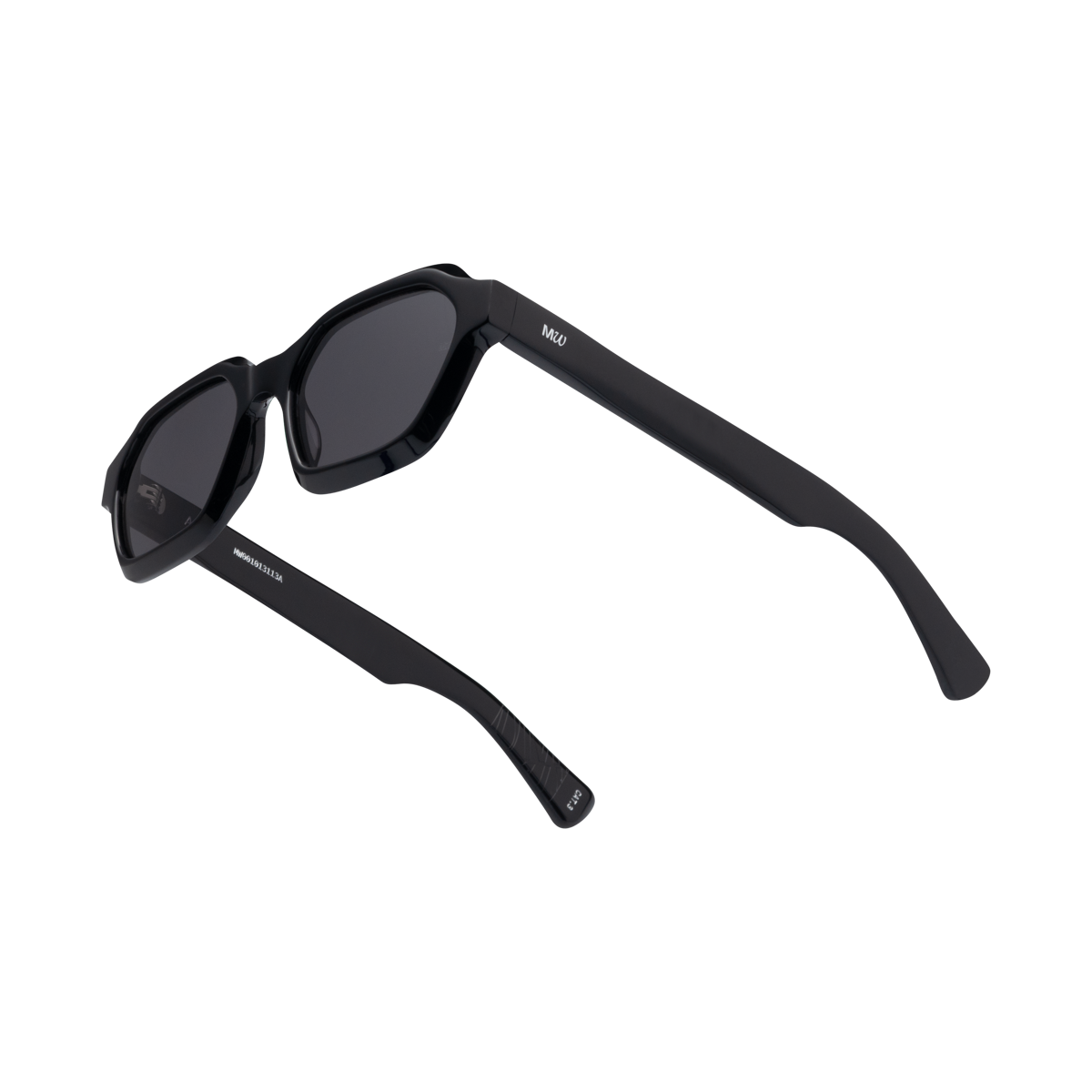 ARO Black Deep Grey Hexagonal Sunglasses fmr Anthony by Messy Weekend