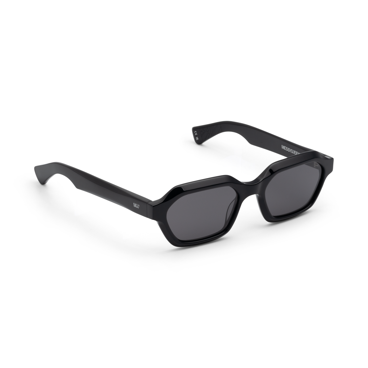 ARO Black Deep Grey Hexagonal Sunglasses fmr Anthony by Messy Weekend
