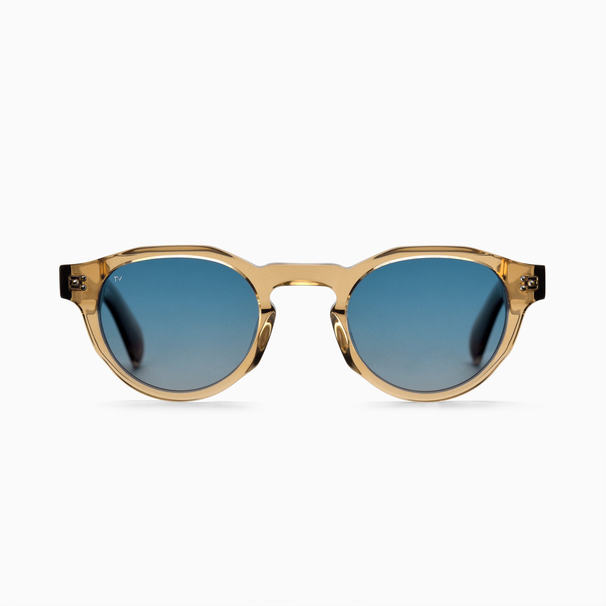 AURA Polarised Sunglasses, Unisex, Crystal Brown, Blue Gradient by TrueVivid - PUNCH Watch & Eyewear - TRUEVIVID