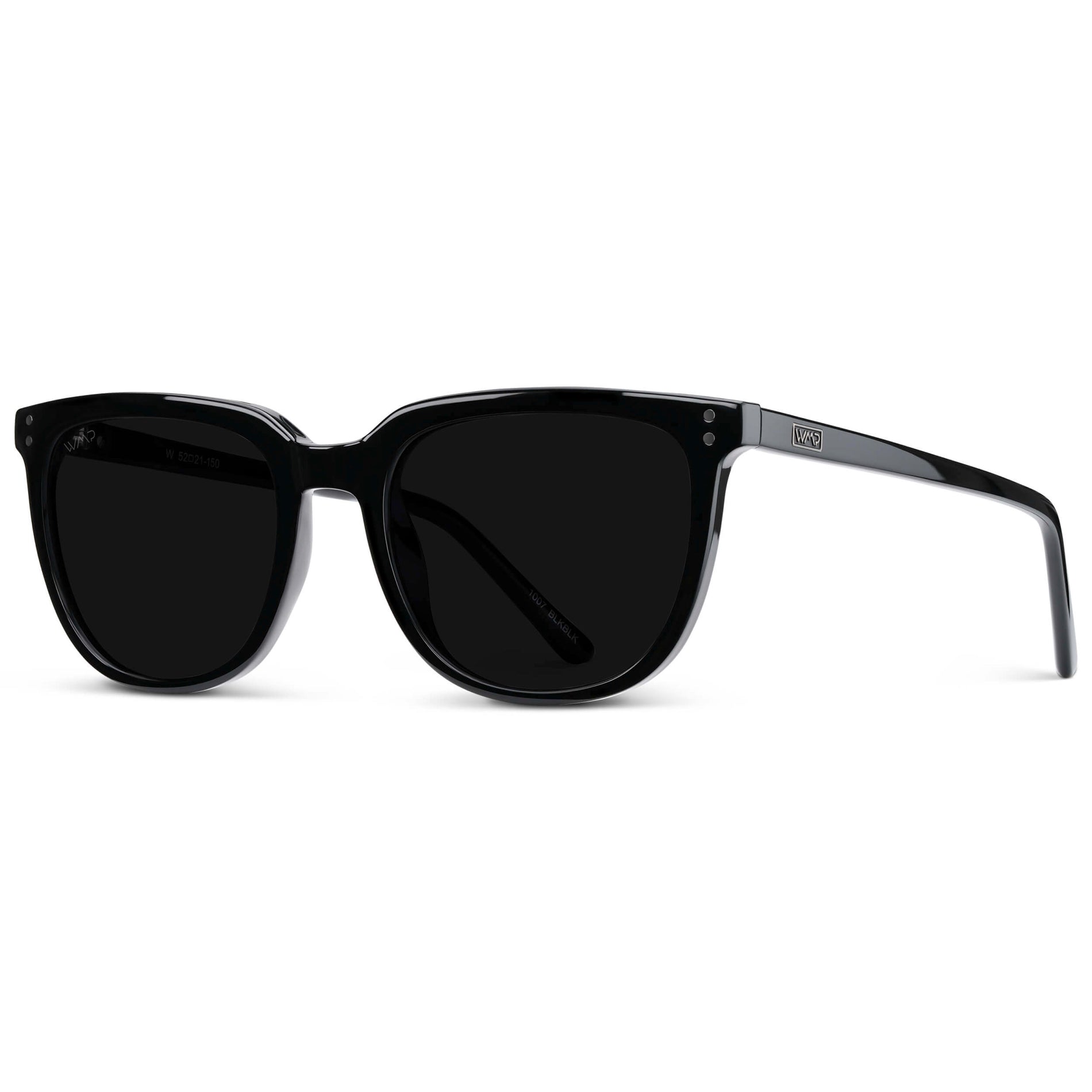 ABNER Unisex Polarized Sunglasses in Triple Black by WMP Eyewear - PUNCH Watch & Eyewear - WMP Eyewear
