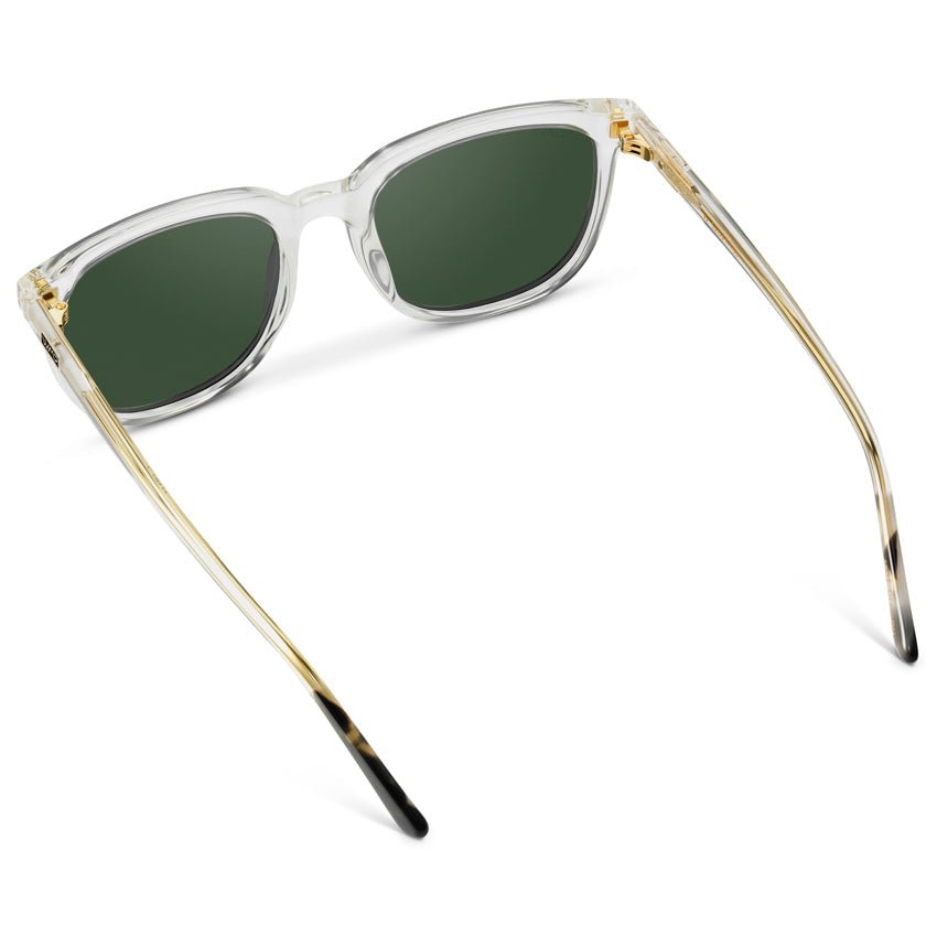 ABNER Unisex Polarized Sunglasses in Glossy Clear Crystal by WMP Eyewear - PUNCH Watch & Eyewear - WMP Eyewear