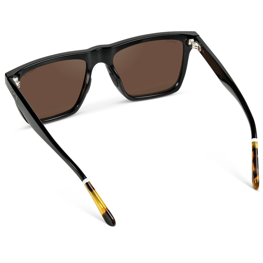 ACE Square Men's Golf Sunglasses in Glossy Black by WMP Eyewear - PUNCH Watch & Eyewear - WMP Eyewear