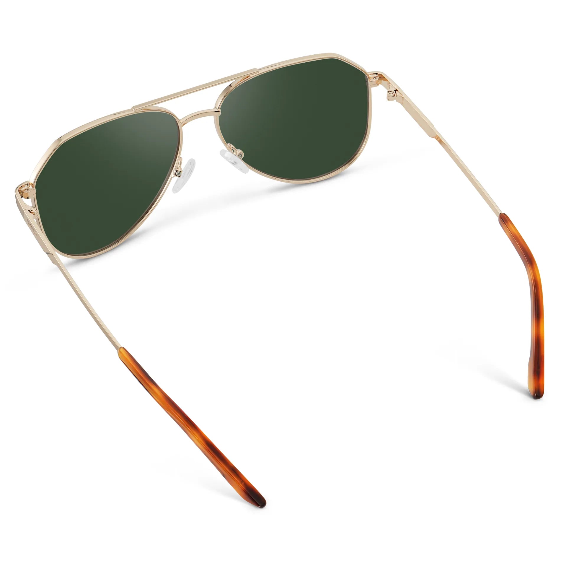 AERO Men's - Flat Top Aviator Sunglasses - Gold l WMP Eyewear