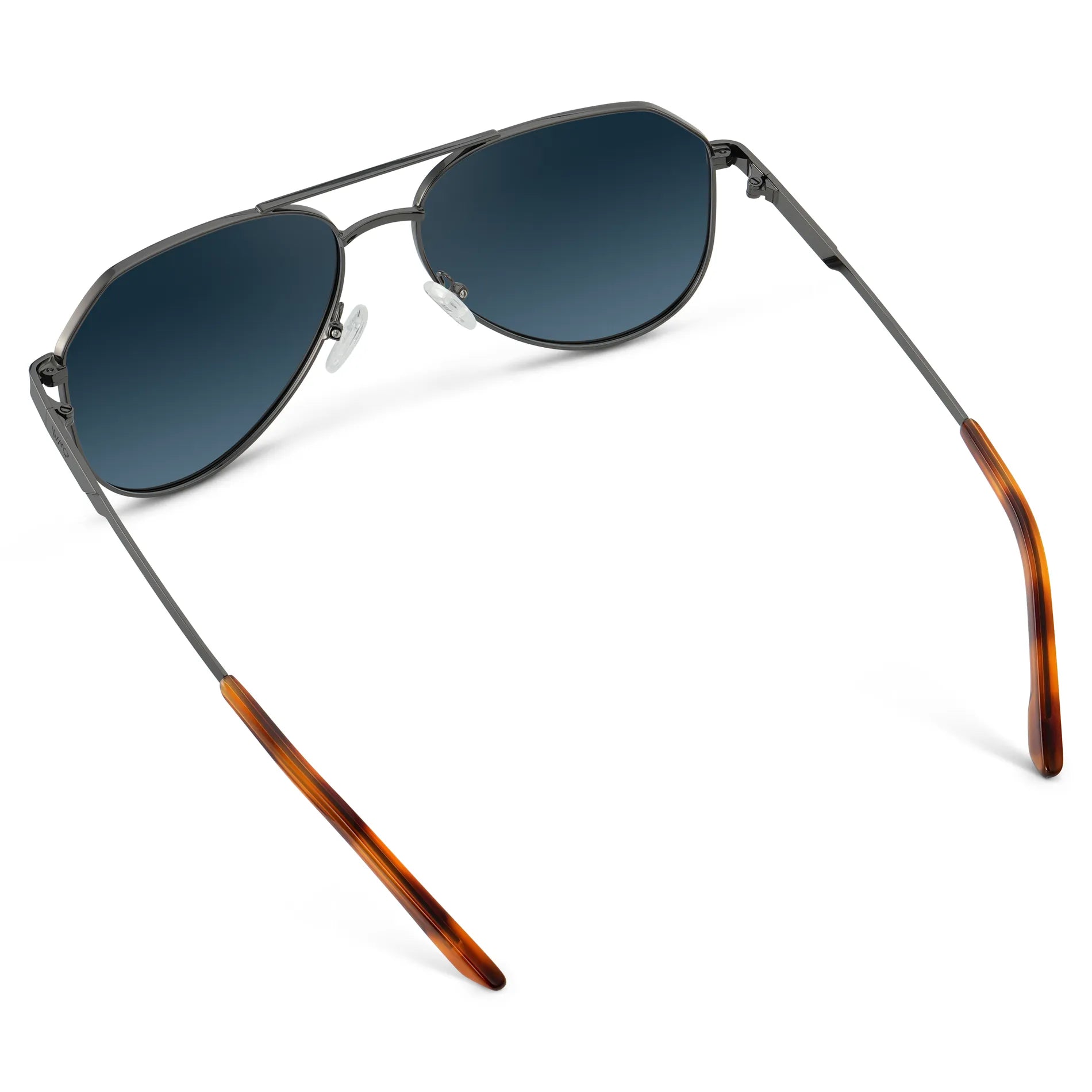 AERO Men's Flat Top Aviator Sunglasses - Gunmetal l WMP Eyewear