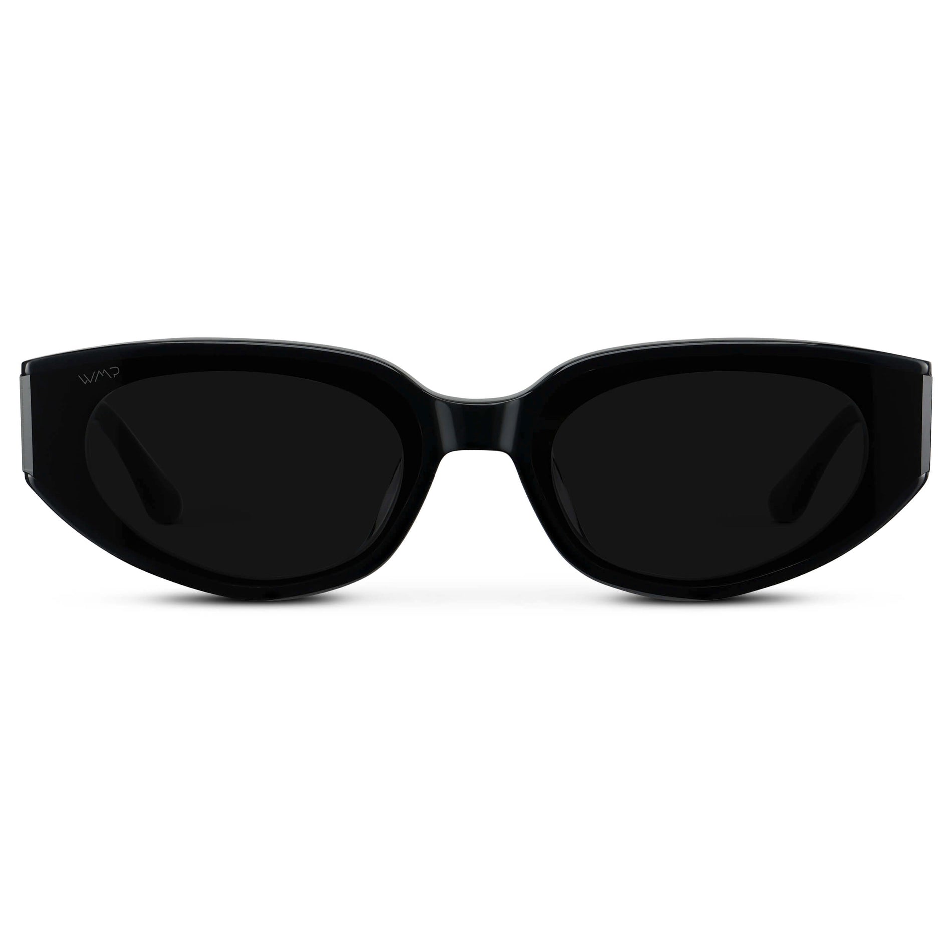 ASTRA Women's Cat-Eye Sunglasses in Triple Black by WMP Eyewear - PUNCH Watch & Eyewear 